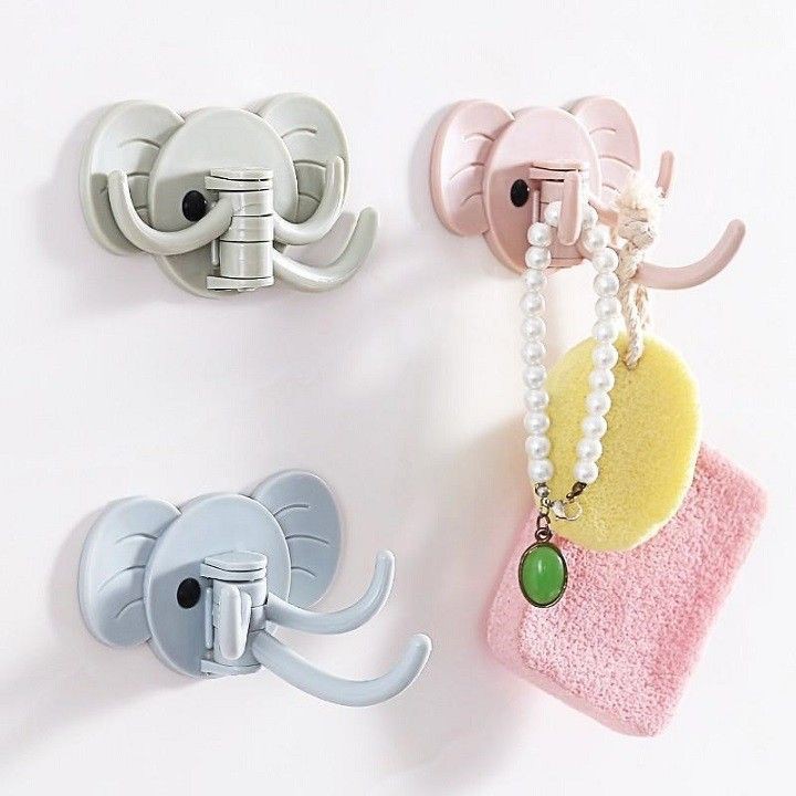 Móc treo đồ dán tường hình con voi
