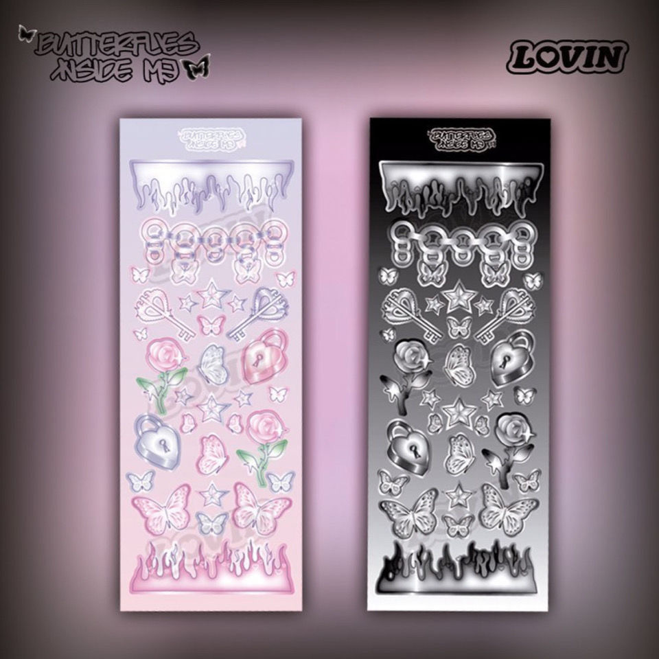 Sticker Black n Pink