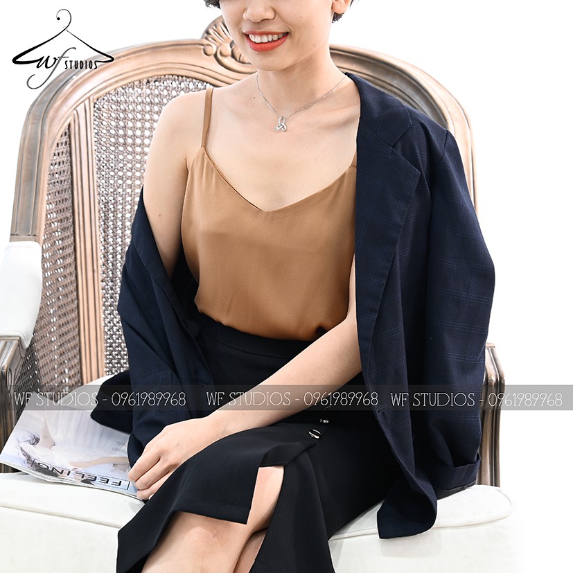 Áo hai dây nữ lụa cao cấp, mát, mịn, không nhăn - AD01 - wfstudios