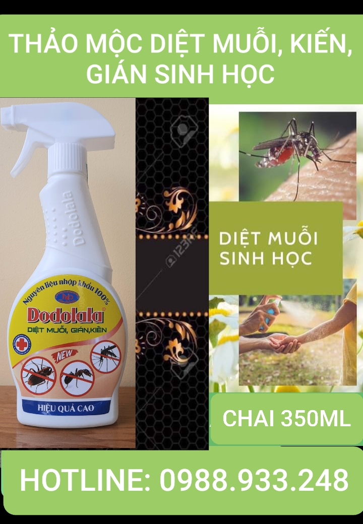 Thảo mộc xịt Muỗi Dodolala 350ml- Chính Hãng