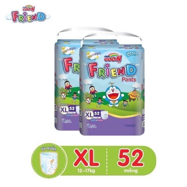 Bỉm Goon Friend quần XL52 miếng