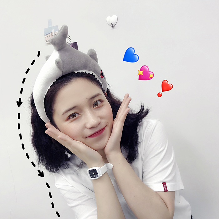 Cài tóc cá mập, bờm cá mập phong cách hoạt hình hàn quốc dễ thương CUTE