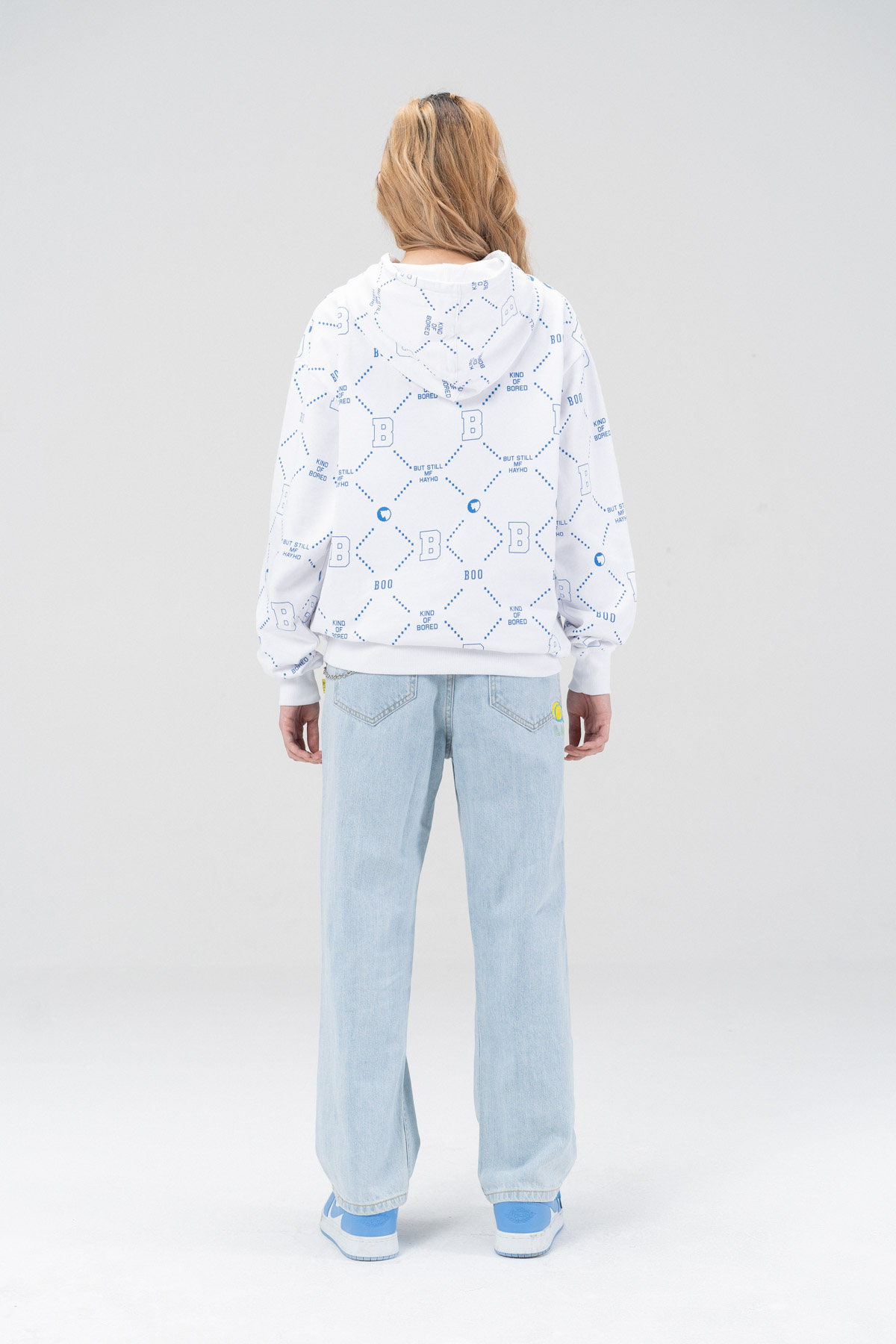 Áo Nỉ Mũ BOO UN Essential Fall Monogram HAYHO