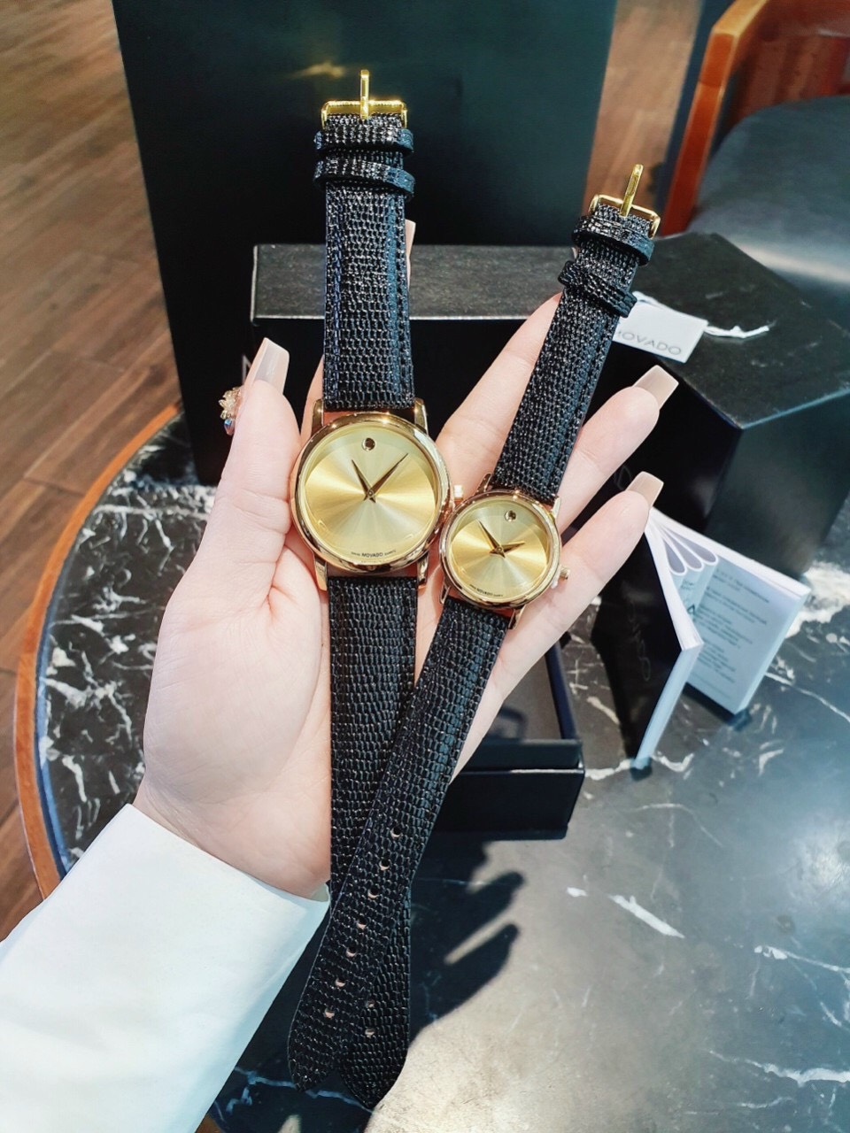 Đồng hồ Nam nữ MVD dây da dành cho cặp đôi da siêu bền đẹp