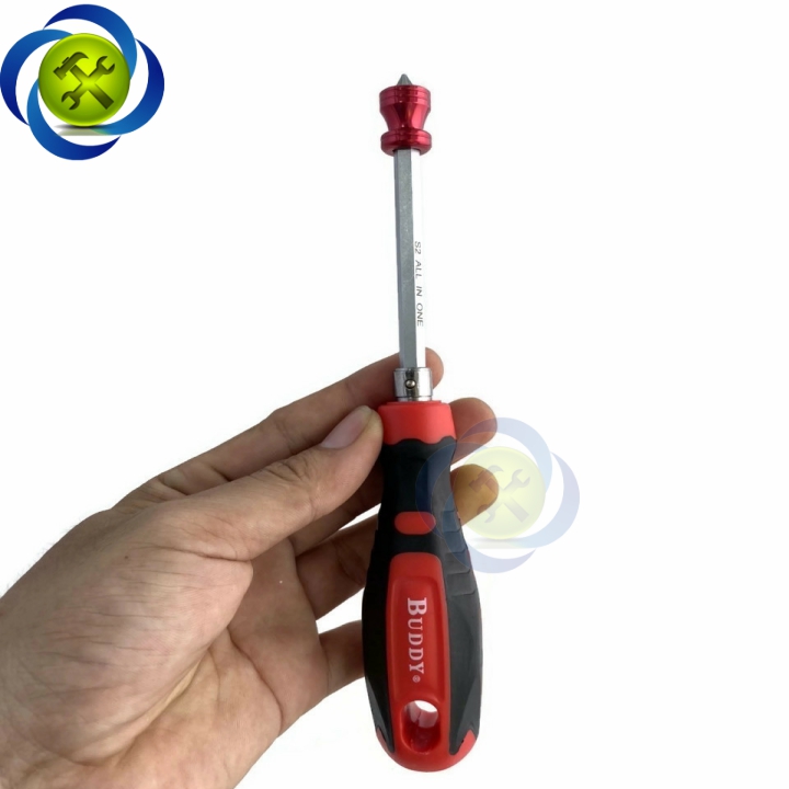 [HCM]Tua vít 2 đầu Buddy BA0139 có nam châm trợ hút