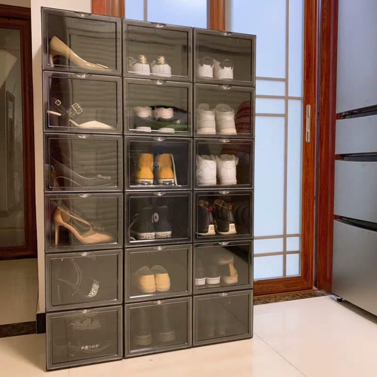 Combo 5 Hộp đựng giày cửa mở nam châm Trọng lượng 1,000gram perfect Tặng gói chống ẩm