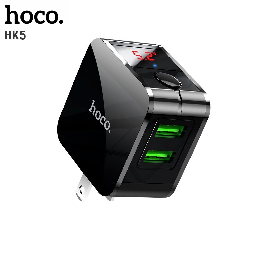 Cóc sạc nhanh tự ngắt 2 cổng USB