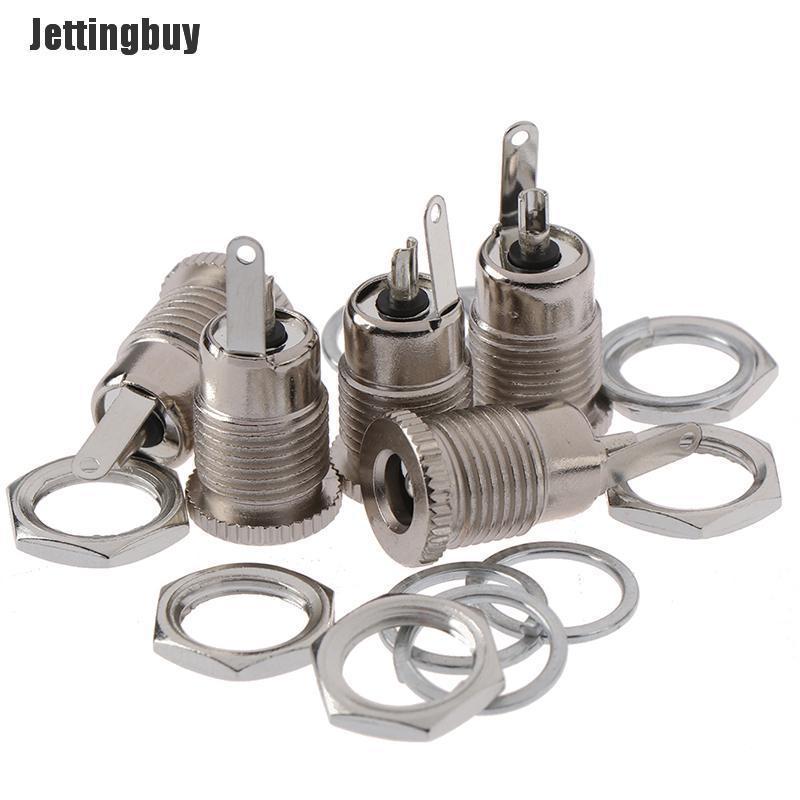 Jettingbuy 5 Chiếc Ổ Cắm Giắc Nguồn DC DC099 5.5*2.5Mm Đầu Nối Gắn Bảng Điều Khiển Cái