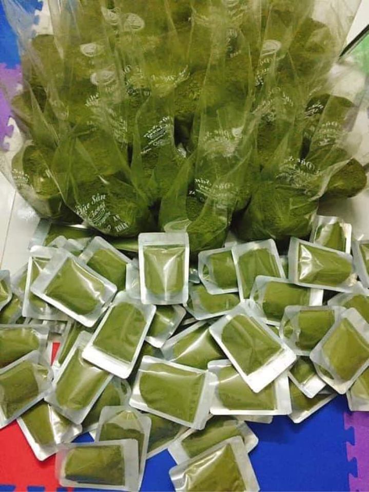 Bột trà xanh nguyên chất gói 100g handmade