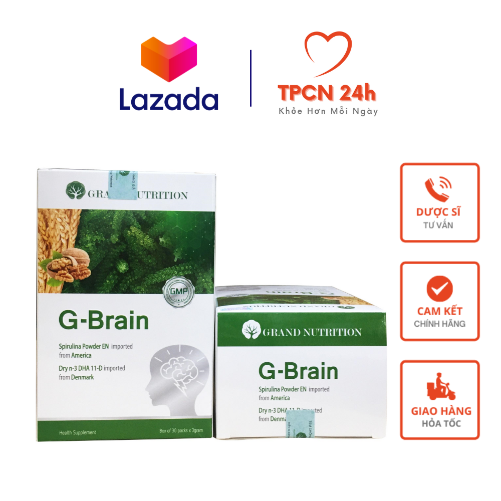 Cốm sữa tảo non G-Brain - Hỗ trợ phát triển trí não thông minh tăng cường sự tập trung