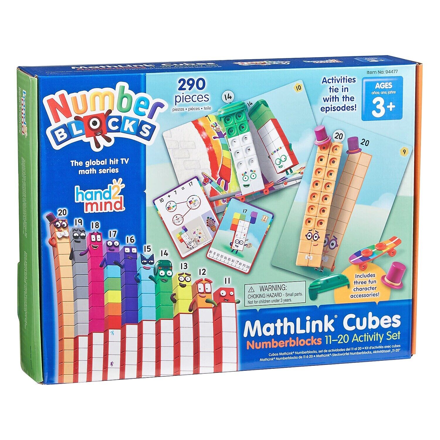 Đồ chơi trí tuệ Numberblocks MathLink Cubes 11-20 Activity Set