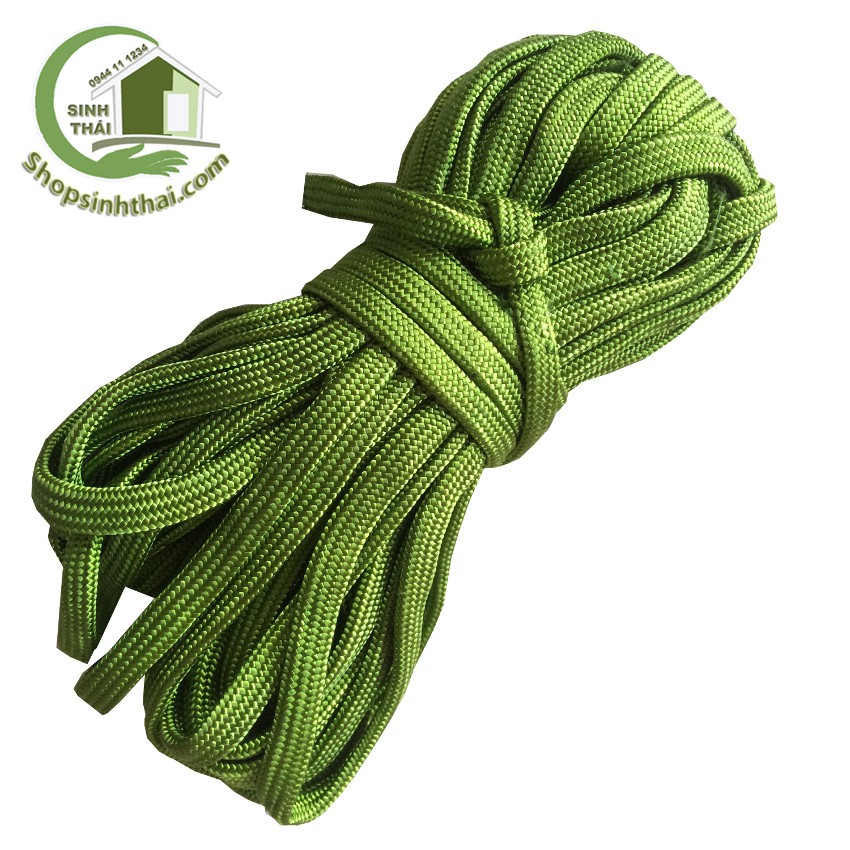 Dây dù giăng võng cột đồ - dây dù loại xanh bóng - chọn số mét