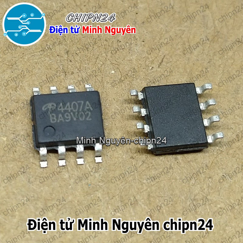 [2 con] (ST) Mosfet Dán AO4407 SOP-8 Hàng Tốt 12A 30V Kênh P (SMD) (4407) - HH004675