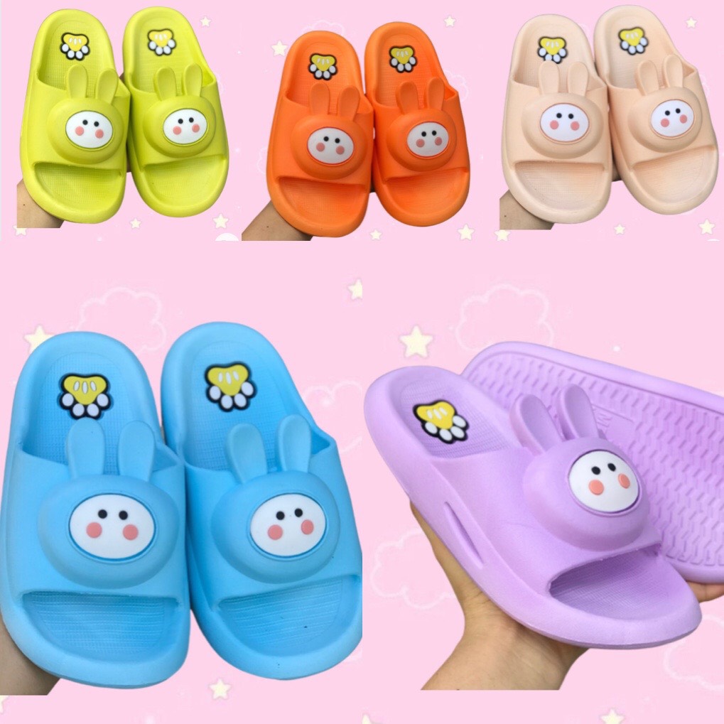 Dép thỏ con cho bé, dép bé quai ngang dễ thương bé gái