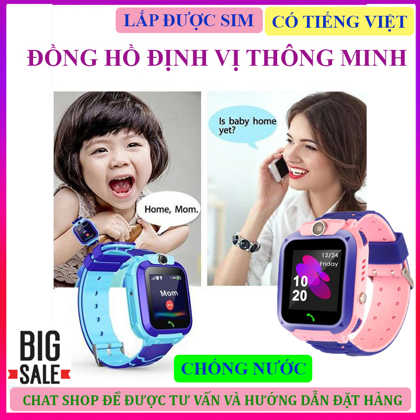 Đồng hồ gọi điện thoại được, ĐỒNG HỒ THÔNG MINH ĐỊNH VỊ Q12 , Đồng hồ thông minh có chụp hình, Top đồng hồ định vị loại tốt - Giảm giá ưu đãi hấp dẫn - Dòng 310 - Bảo hành 1 đổi 1 uy tín