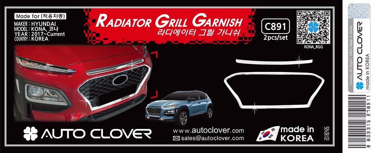 Ốp viền ga lăng xe Kona hàng Korea ( auto clover )