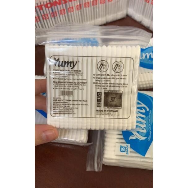 Tăm Bông Người Lớn Yumi - Gói 100 que