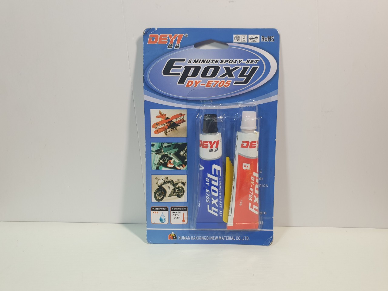 Keo dán AB Epoxy Deyi DY-E705 (Trắng Đục) và DY-J37 (Xám)