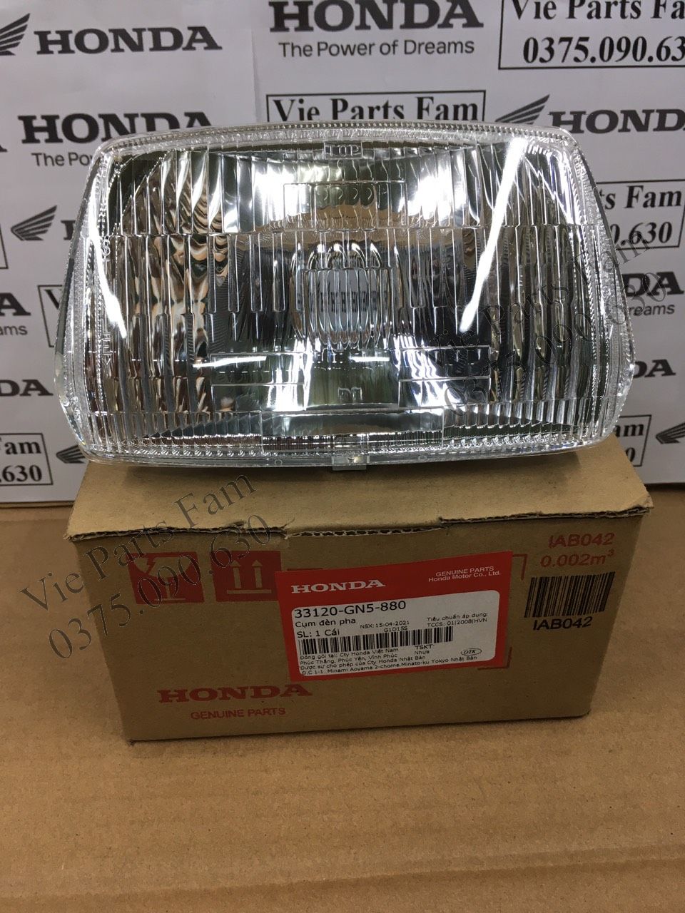 Pha đèn Dream thái, Dream II hàng din Honda