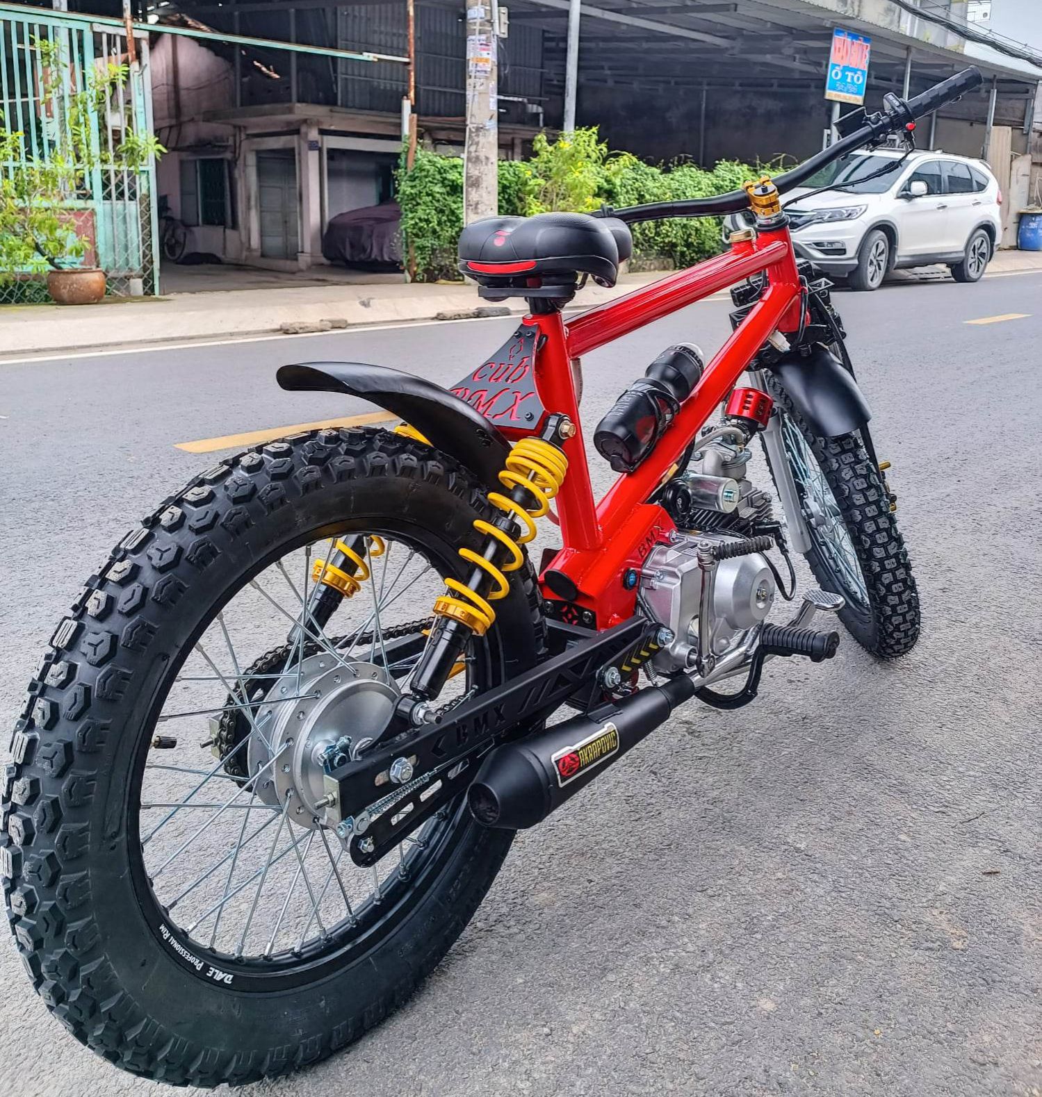 Khung xe đạp gác máy wave dream bmx cub 125cc ( chưa sơn )