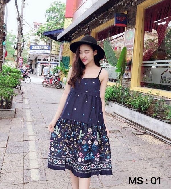 VÁY LANH BẦU DÁNG SUÔNG