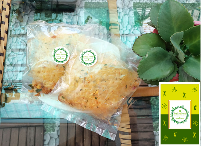 Bánh tráng hành miếng phi thơm CÓ SỐT [2 bánh + 1 sốt]