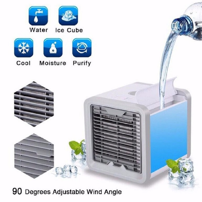 [MIỄN PHÍ VẬN CHUYỂN] Quạt điều hòa mini hơi nước để phòng - Quạt hơi nước mini để bàn - Quạt điều hòa hơi nước - 3 chế độ, tạo ẩm, làm mát