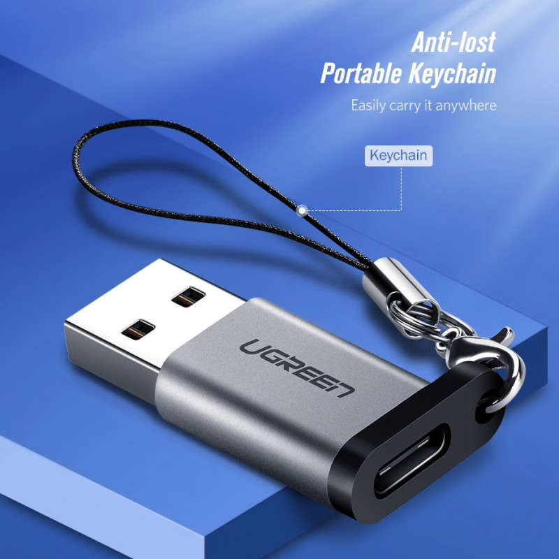 Đầu chuyển USB 3.0 sang USB Type C âm cao cấp Ugreen 50533