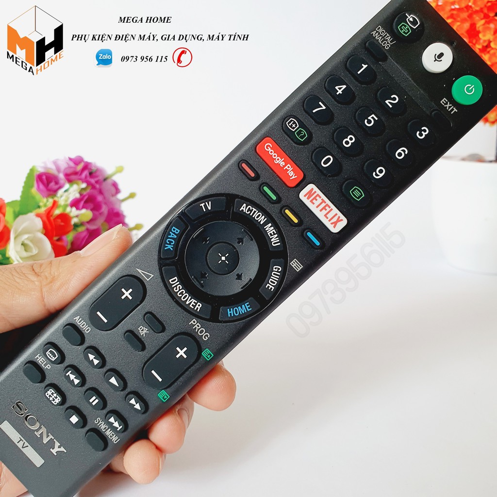 Điều khiển remote giọng nói tivi For sony smart (hàng mới 100)