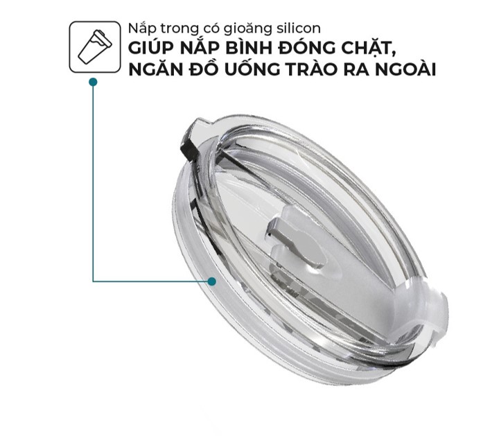 [HÀNG QUÀ TẶNG KHÔNG BÁN] Ly nước giữ nhiệt 900ML inox Omron
