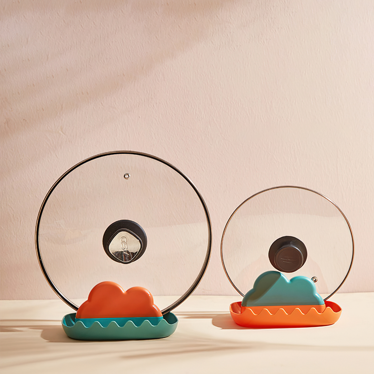 Multi-purpose pot lid spoon holder, convenient for the kitchen