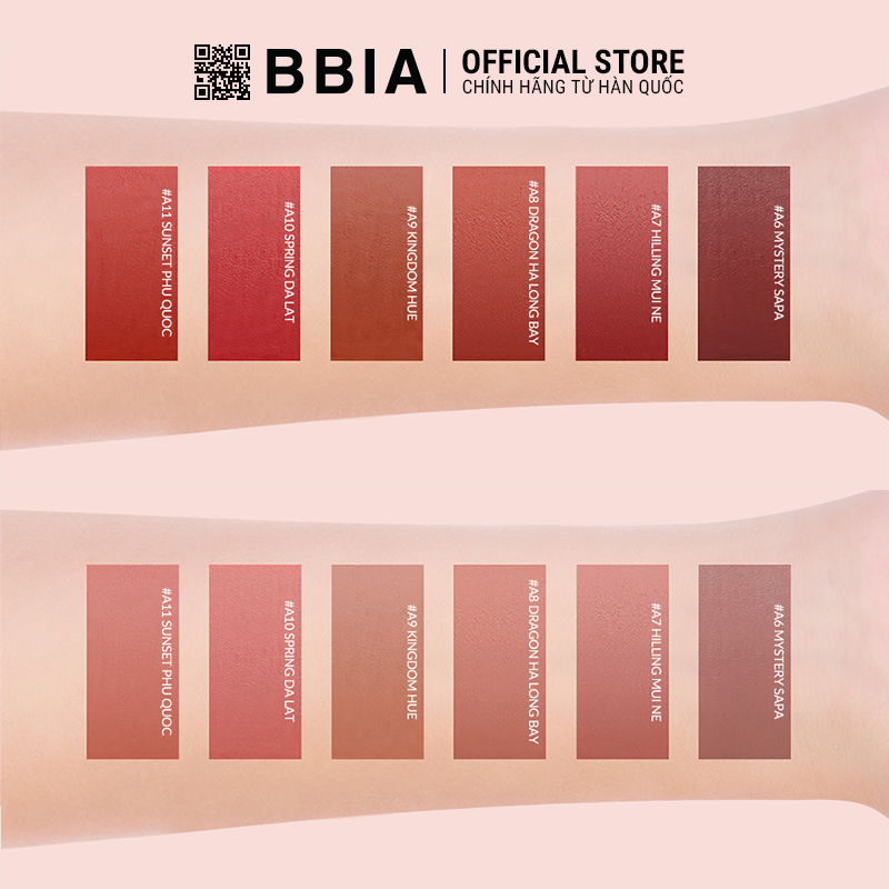 Son Kem Lì BBIA Last Velvet Lip Tint ASIA EDITION Version 2 5g