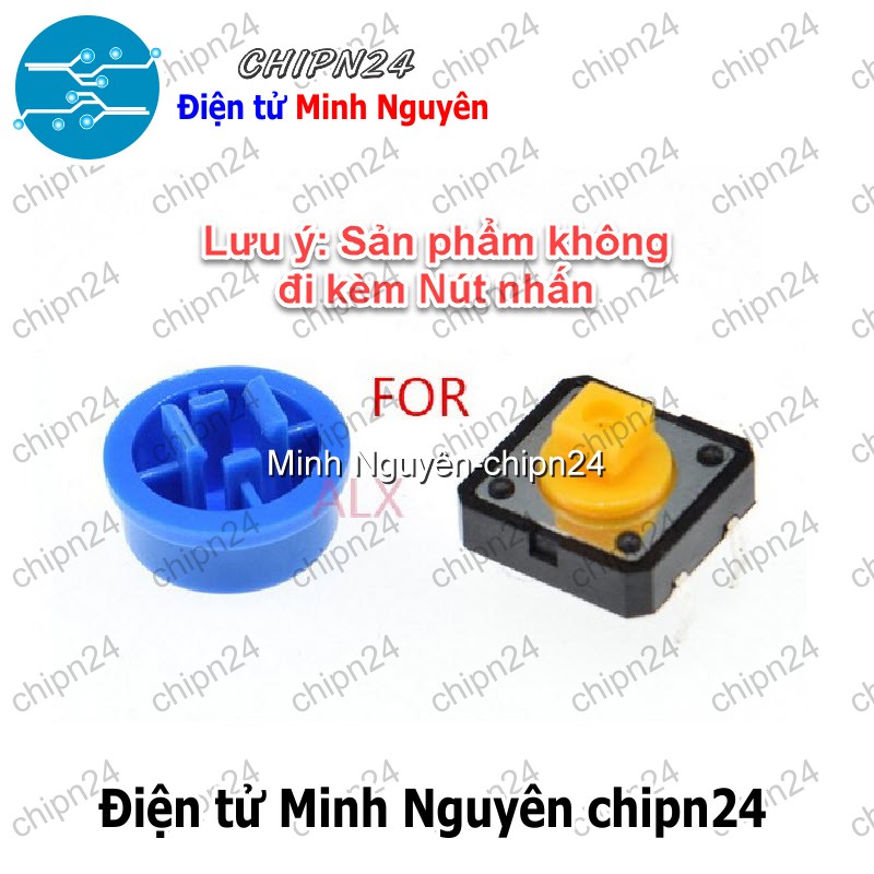 [10 cái] (F68) Nắp chụp nút nhấn 12x12 B3F-4055 (Đỏ/Vàng/Xanh Lá/ Xanh Dương/Trắng/Đen/Xám) - [Chọn Loại] - HHH.00134