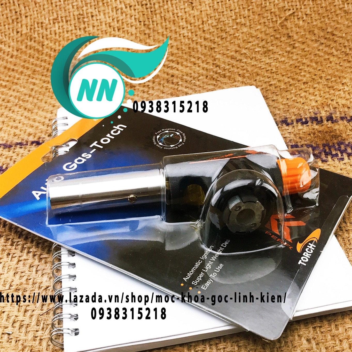 Đèn Khò Gas AUTO TORCH KT-06 15 X 6 cm