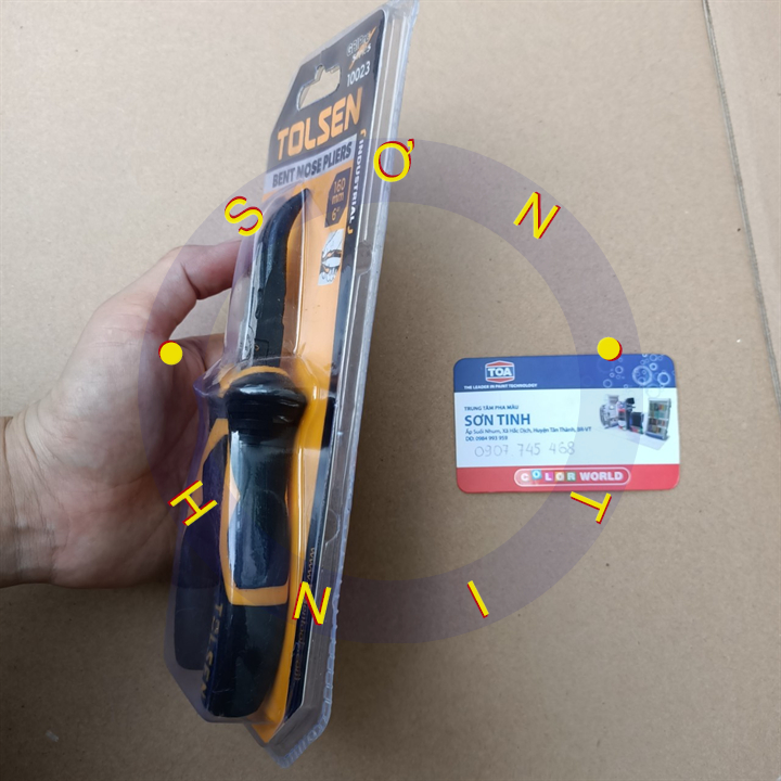 Kìm nhọn cong 6 inch (công nghiệp) Tolsen 10023