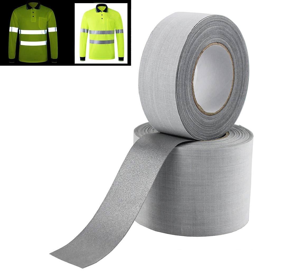 2 mét x 5cm Vải Phản Quang May Lên Quần Áo (màu Ghi Xám)