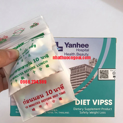 Giảm Cân VIP 11 Yanhee  siêu mạnh [ Liệu Trình 1 Tuần ]
