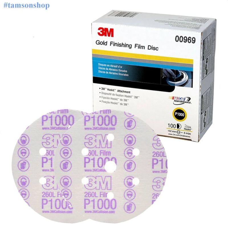 Nhám P1000 Đánh Phá Xước Sơn Xe Ô Tô 3M260L (6inch 10 Tờ)