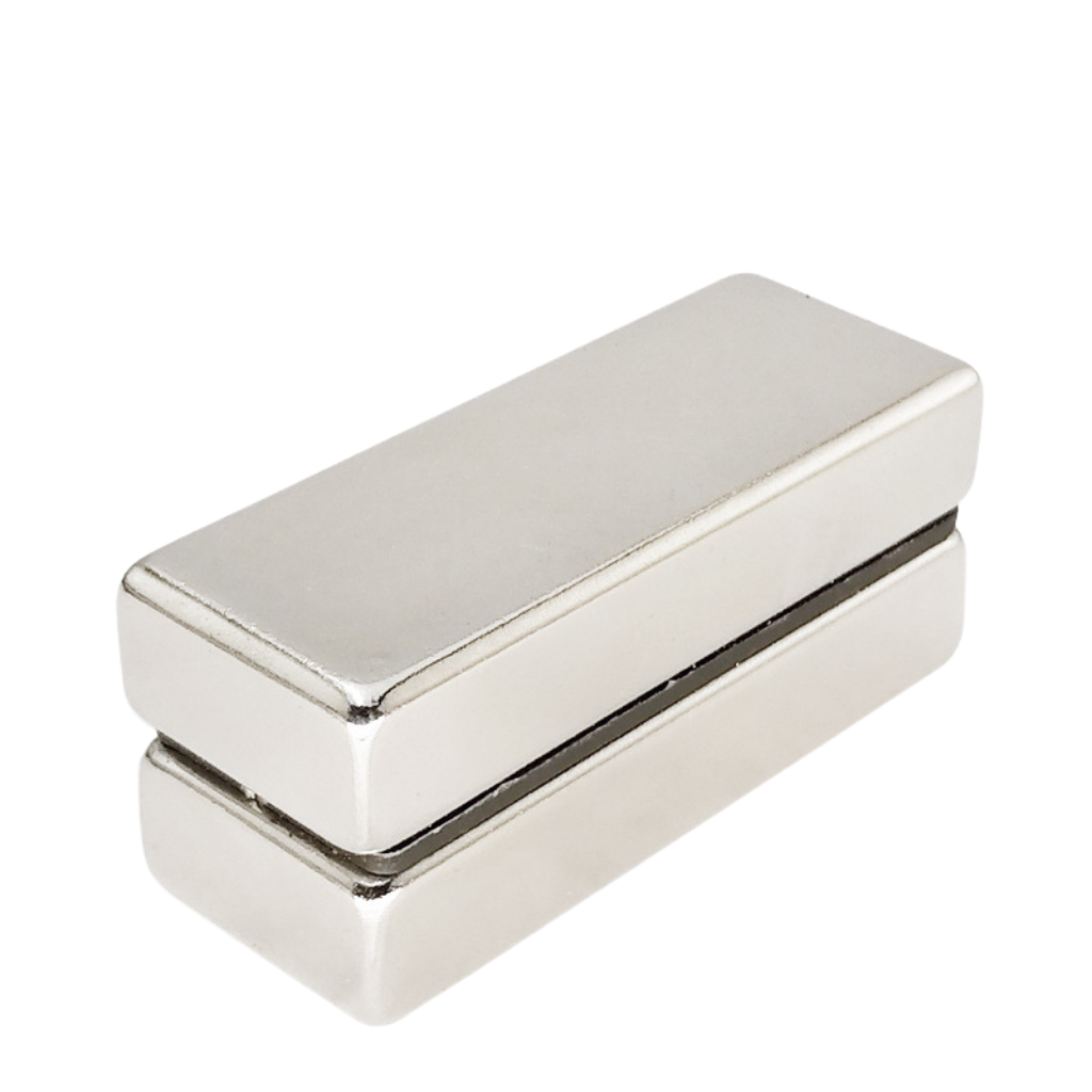 Nam châm vĩnh cửu màu trắng kích thước 50x25x5mm, loại nam châm có lực hút siêu mạnh