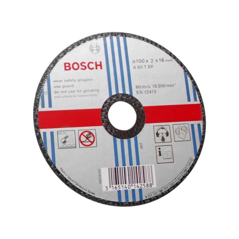 Combo 5 đá cắt Bosch 100x2x16mm (sắt) 2608600267