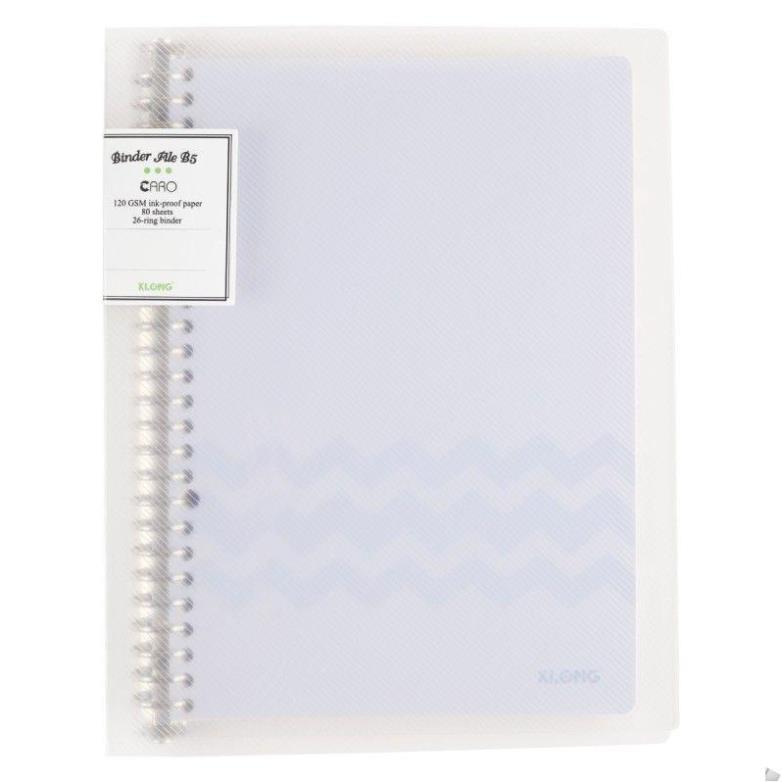 Sổ Caro còng sắt 26 chấu B5 - 80 tờ ; MS: 550 .