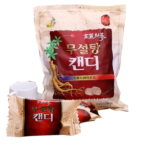 Kẹo hồng sâm không đường 500g Hàn Quốc