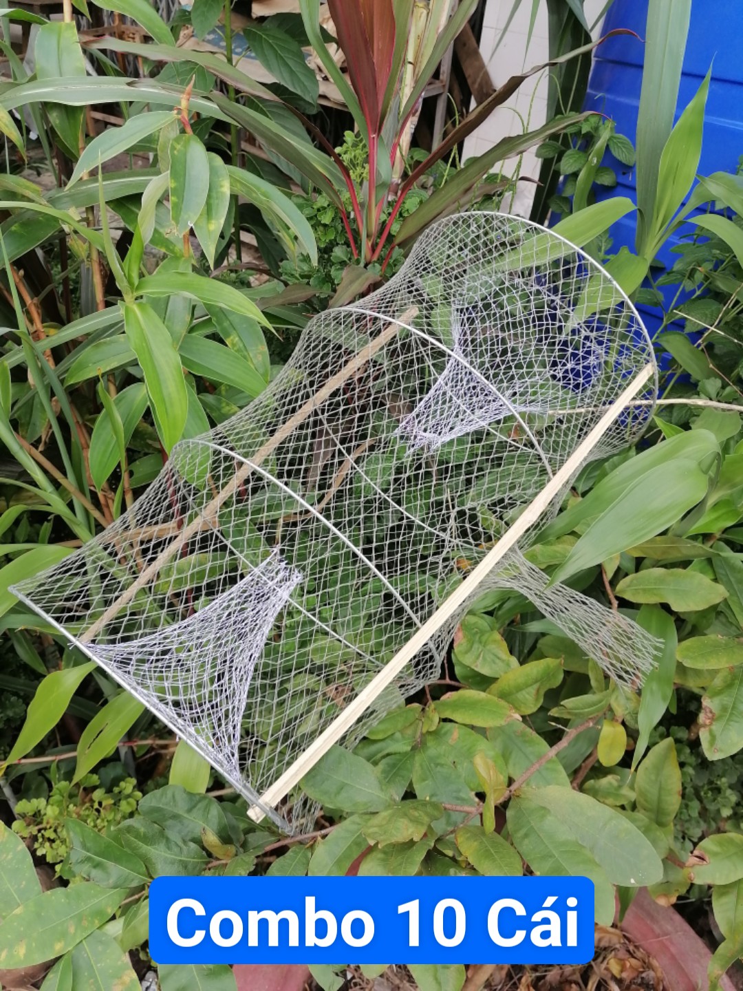 Lờ cá lóc ( Combo 10 cái, 4 Vành Kẽm, 30cm X 50cm )