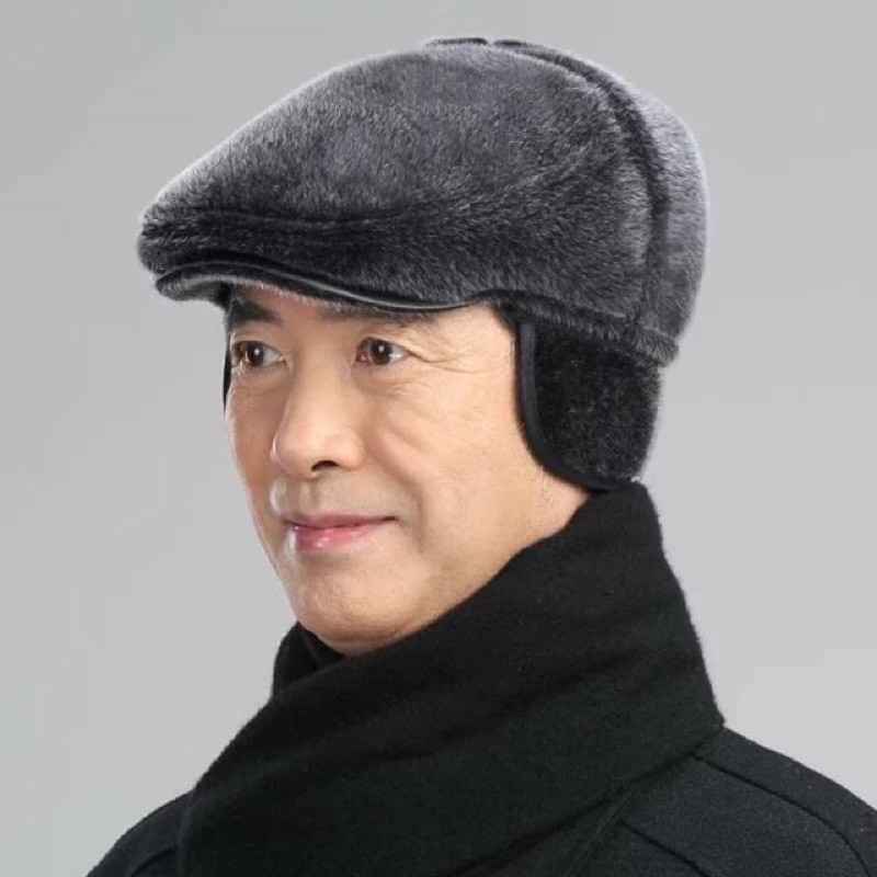 Mũ ông già -mũ ông già chất da