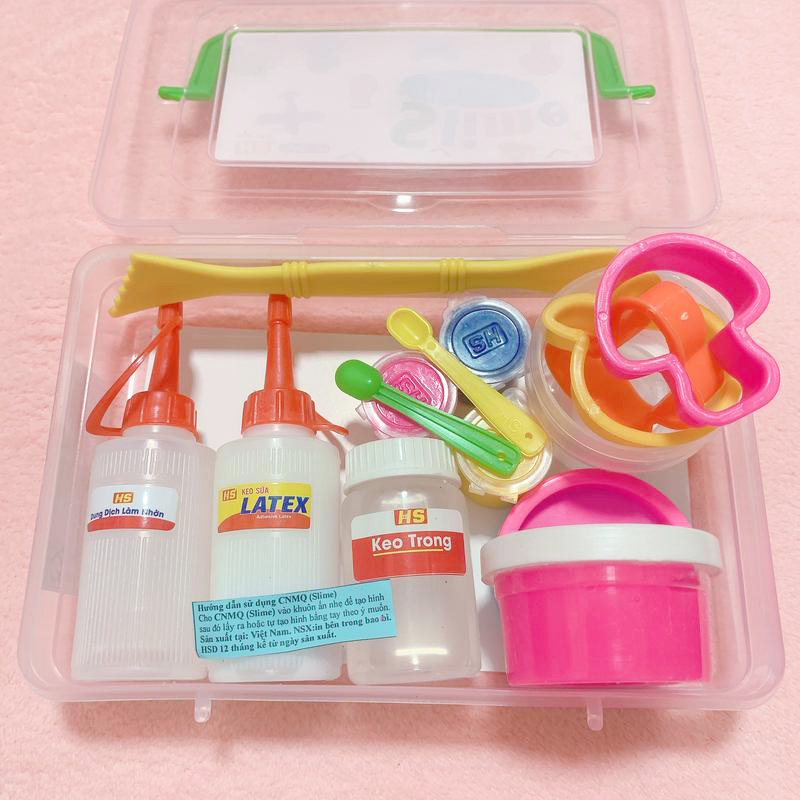 Bộ kit làm slime mini cơ bản - tặng kèm que trộn - nguyên liệu làm slime