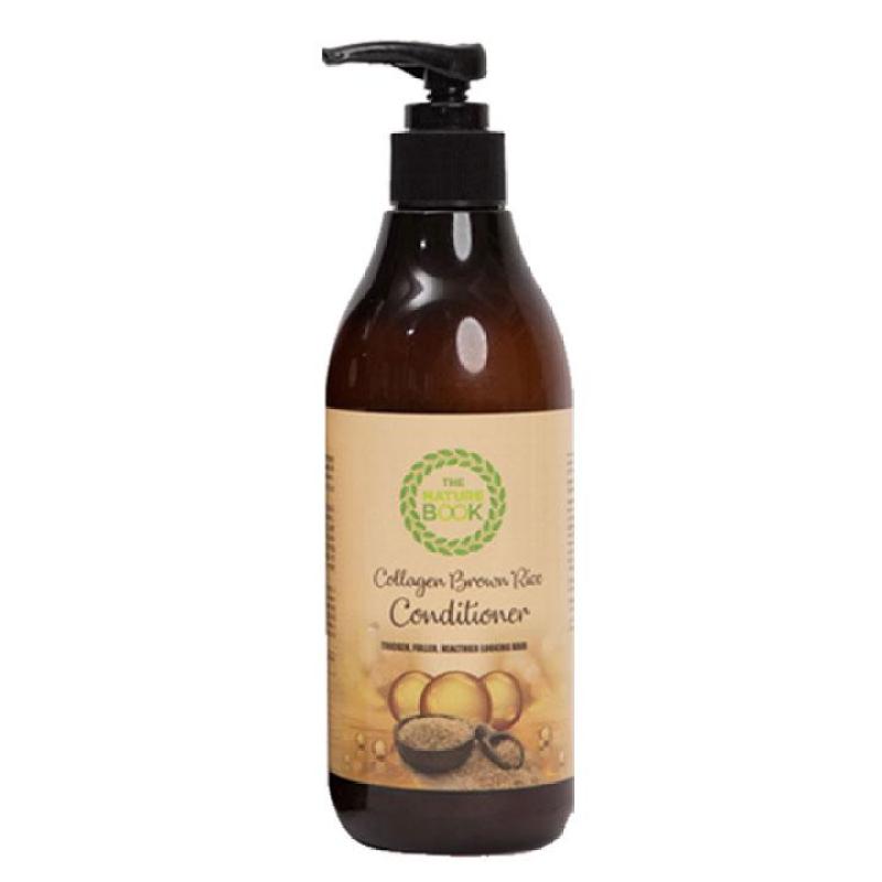 Dầu Xả Làm Mượt Tóc, ngăn rụng tóc Collagen Gạo Lứt The Nature Book 300ml
