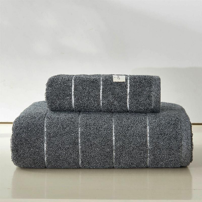 Khăn Mặt Sợi Đơn Khăn Tắm Bộ Hai Chiếc 100% Cotton Nhuộm 100% Cotton Khăn Mặt Khăn Tắm Phù Hợp Với