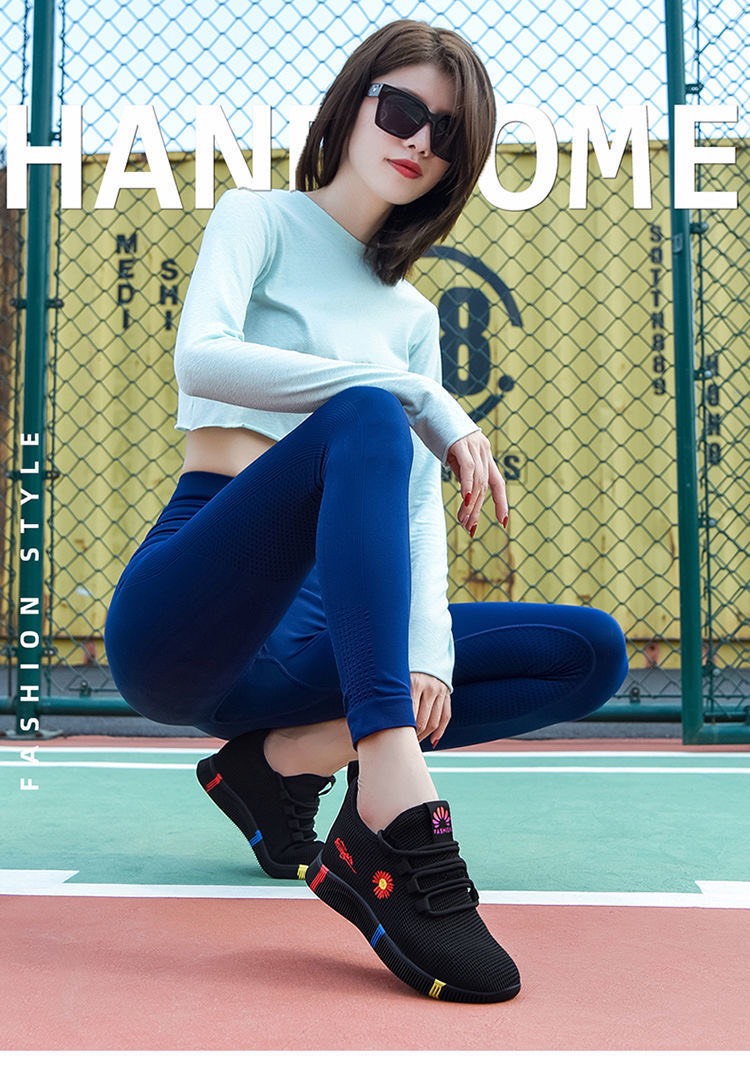 Giày sneaker nữ vải thoáng khí phối 3 vạch Hoa cúc mẫu mới nhất 2020 - MinhNhat
