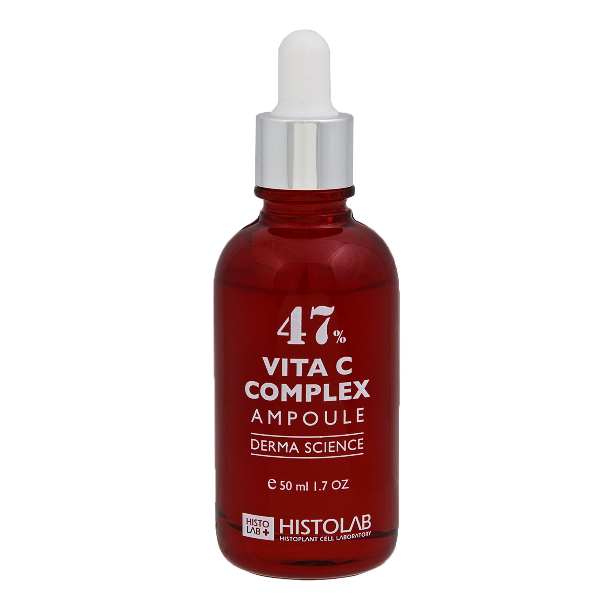 Tinh chất dưỡng trắng, mờ thâm, se lỗ chân lông histolab 47% vita c complex ampoule derma science 50ml