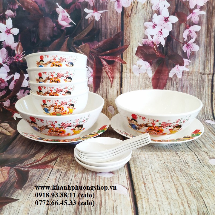 [HCM]bộ chén tô đĩa sứ - chén tô đĩa sứ